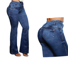 Load image into Gallery viewer, Colombian Flared Jean's Bon Bon up 8934 butt lifter high waist tummy control push up
