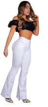 Load image into Gallery viewer, Colombian Flared 9148 butt lifter high waist control white jeans
