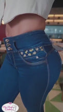 Load and play video in Gallery viewer, Colombian Jeans BonBonup 8606 butt lifter high waist tummy control push up effect skinny
