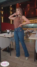 Load and play video in Gallery viewer, Colombian Jeans Bon Bon up flared 8618 butt lifter high waist tummy control push up
