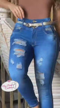 Load and play video in Gallery viewer, 8123 Jean&#39;s Colombianos Cintura Alta levanta cola butt lifter high waist tummy control
