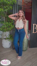 Load and play video in Gallery viewer, Colombian Jeans Bon Bon up flared 8605 butt lifter high waist tummy control push up
