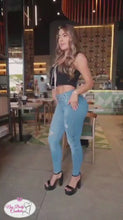 Load and play video in Gallery viewer, Colombian Jeans BonBonup 8614 butt lifter high waist tummy control push up effect skinny
