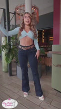 Load and play video in Gallery viewer, Colombian Jeans Bon Bon up flared 8603 butt lifter high waist tummy control push up
