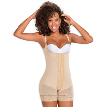 Load image into Gallery viewer, 083 Mid Thigh Bodysuit Body Shaper for Women / Powernet
