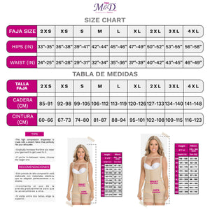 078 Fajas M&D Full Bodysuit Body Shaper